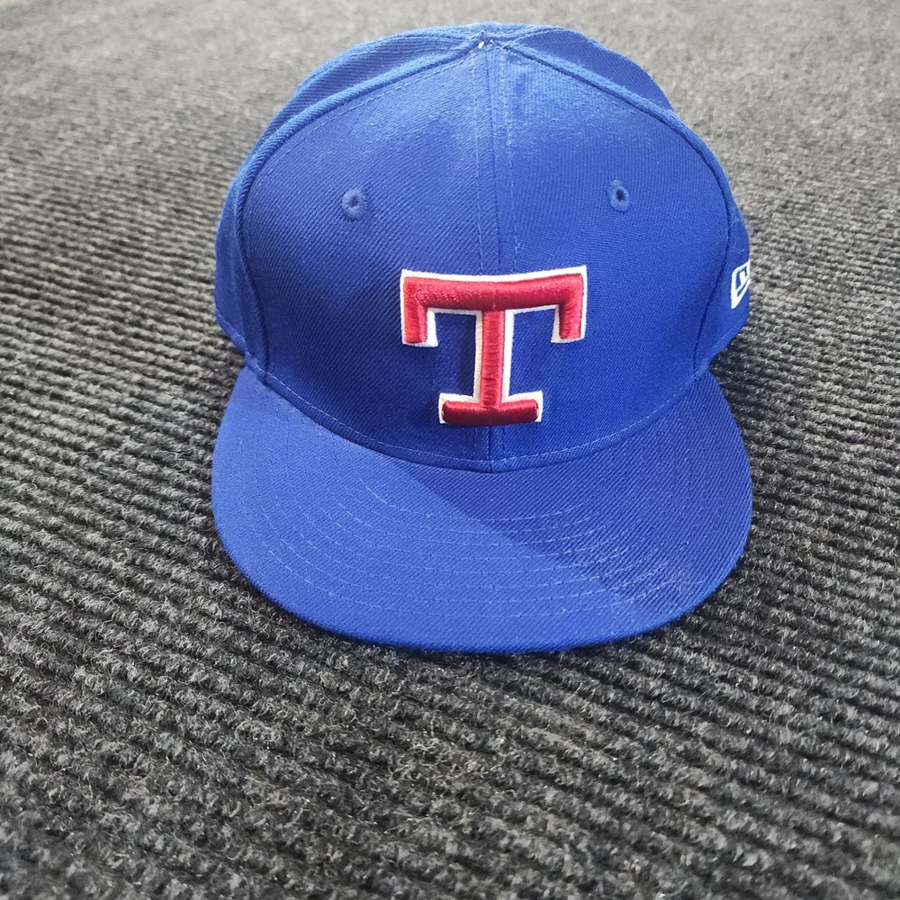 New Era 59FIFTY Texas Rangers Cooperstown Collection Blue Fitted Hat Size 7 3/8